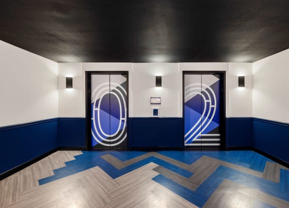 Elevator Bay at Elme Alexandria, Virginia, 22304