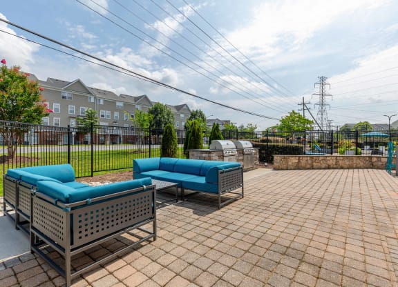 Patio at Elme Dulles, Herndon, VA