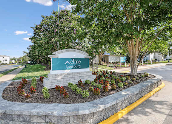 Property sign at Elme Leesburg, Virginia, 20176