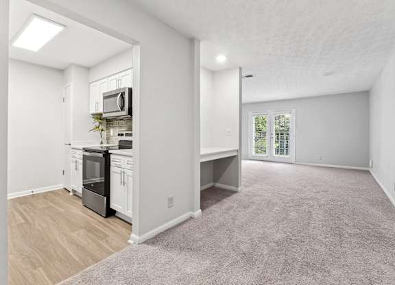 Living area at Elme Sandy Springs Apartments, Atlanta, GA, 30350