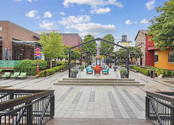 Neighborhood walkway at Elme Watkins Mill, Gaithersburg