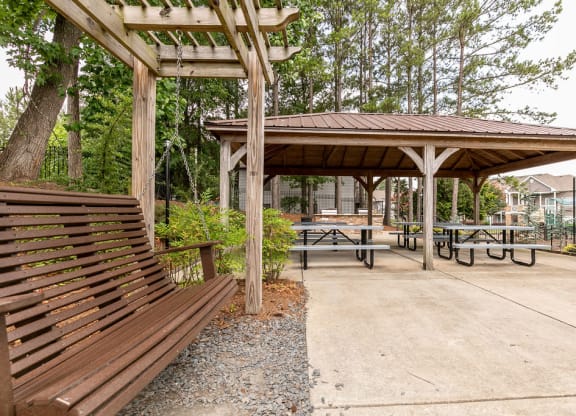 Bench at Elme Marietta Apartments, Georgia, 30067