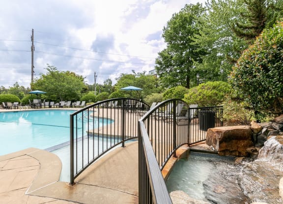 Pool way at Elme Marietta Apartments, Marietta, GA, 30067