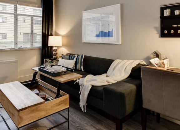Living Room at 3801 Connecticut Avenue, Washington, Washington
