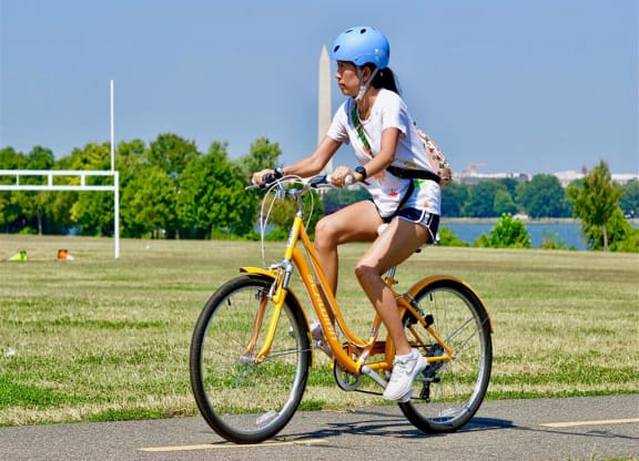 Riding A Bike at The Paramount, Arlington