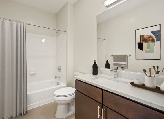 Bathroom at The Maxwell Apartments, Arlington, Virginia