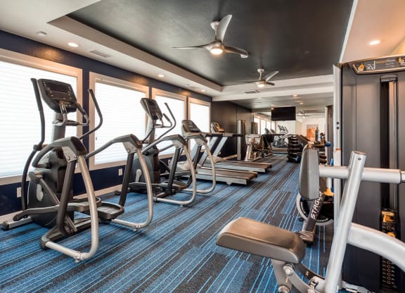 Fitness Center view at Sixteen60 Apartment Homes, California