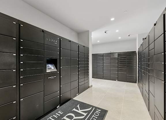 Luxer lockers at The Park for secure parcel delivery.