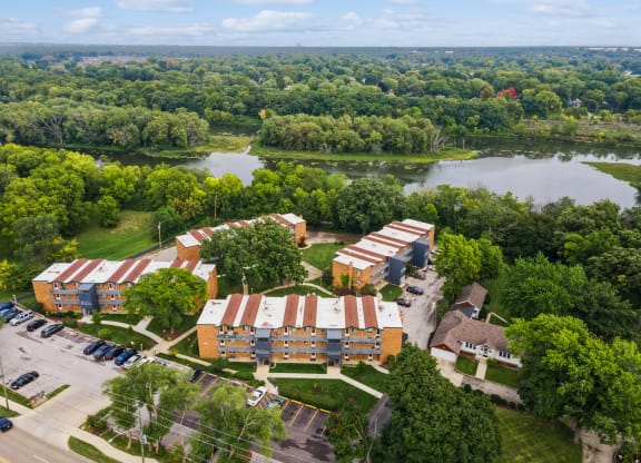 Aerial view of Building at River Oaks, North Aurora, 60542