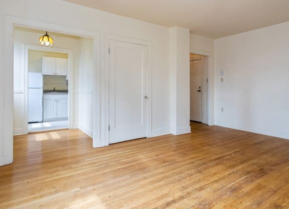 Vacant Living Area at The Windham Apartments, Washington, 98121