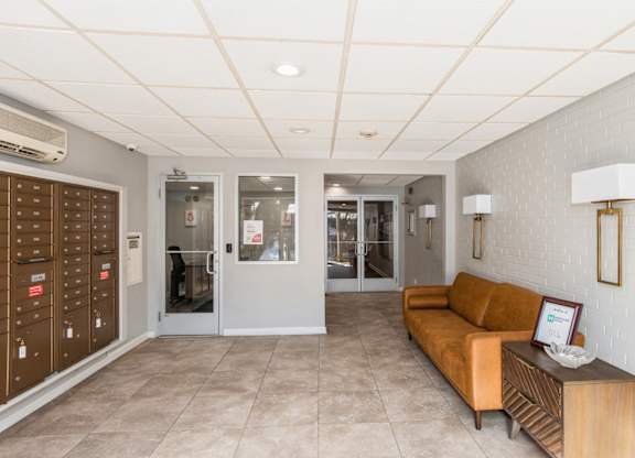 leasing office with seating area