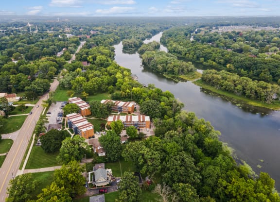 Aerial view at River Oaks, Illinois