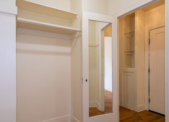 Closet View at The Windham Apartments, Seattle, Washington