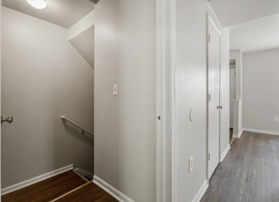a hallway leading to bedroomat Mason Street Townhomes, Michigan, 49505