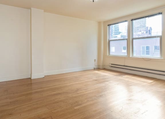 Unfurnished Living Area at The Windham Apartments, Seattle, WA, 98121