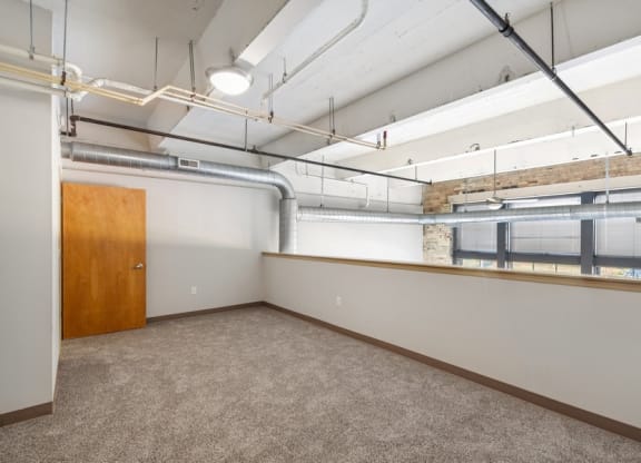 Loft with carpet