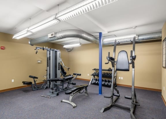 gym with equipment