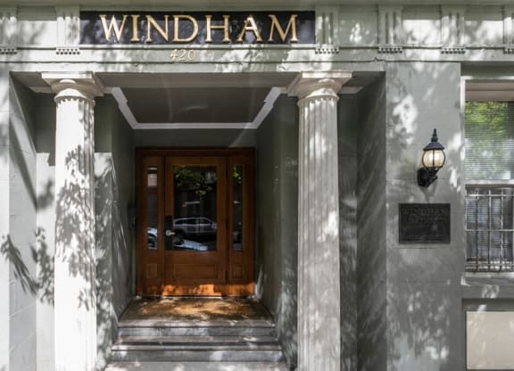 Entrance Area at The Windham Apartments, Washington