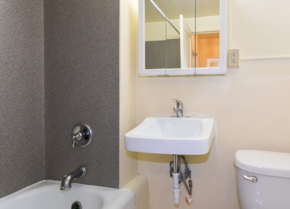 Luxurious Bathroom at The Windham Apartments, Seattle, WA
