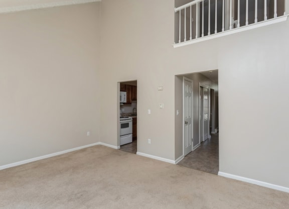 an empty living room