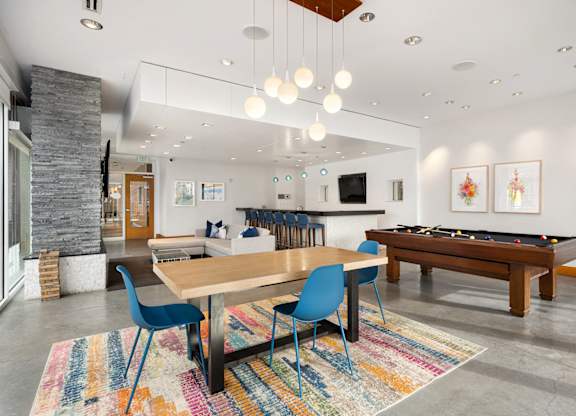 Luxurious Clubhouse With Television at Track 29 Apartments, Minneapolis, MN, Minnesota, 55408