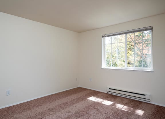 an empty room with a window and carpet at Murrayhill Park, Beaverton, OR