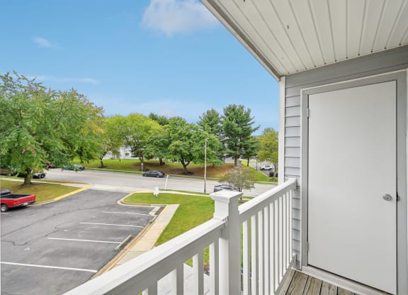 take in the view from the balcony of your new home at ReNew Odenton