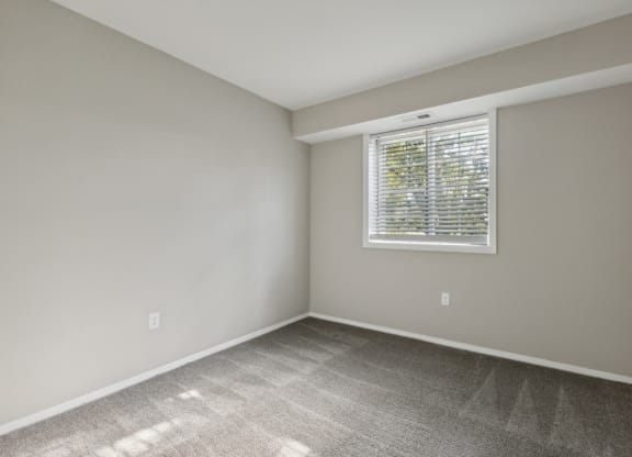 an empty room with carpet and a window at Briarwood Apartments, Dumfries, VA