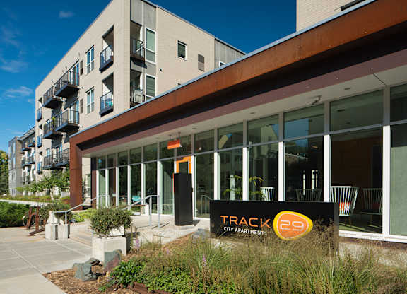 Front Entrance To Property at Track 29 Apartments, Minneapolis, MN, 55408