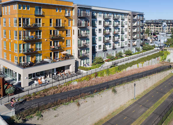 Aerial view of the property at Track 29 Apartments, Minneapolis, MN, Minnesota  , 55408