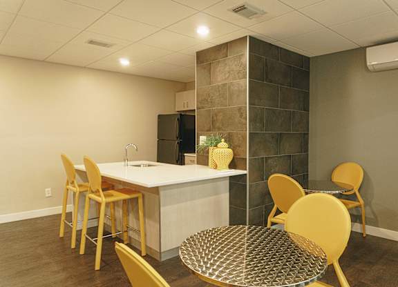 A kitchen with a table and chairs at Astor Place of Edina Apartments , Minnesota, 55435