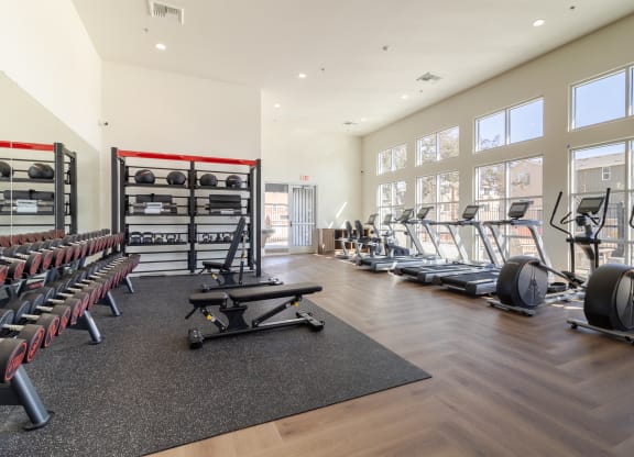 the gym at the preserve at polk apartments ga at Arrive Paso Robles, Paso Robles, 93446