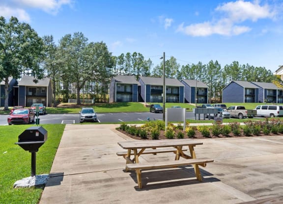 our apartments showcase a beautiful parking lot at Alcovy Terrace, Georgia