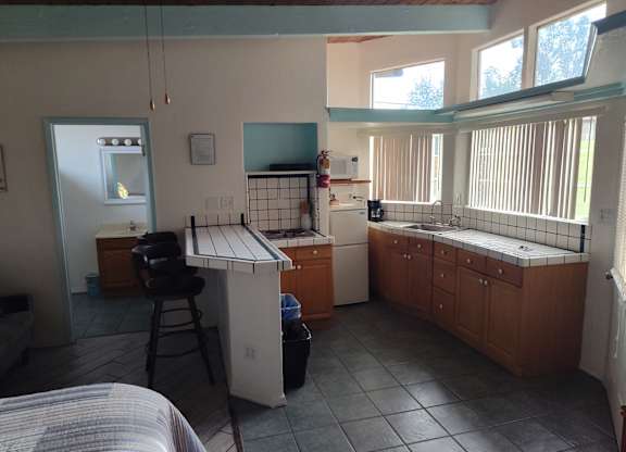 View of kitchen interior at Salinas Sunset Apartments, Salinas, CA
