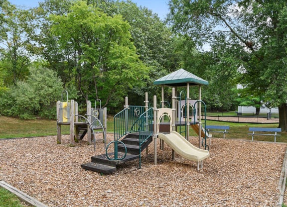 a playground with slides and monkey bars at ReNew Odenton, Maryland, 21113