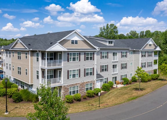 an aerial view of an apartment building at Mallory Ridge, Bloomfield, Connecticut