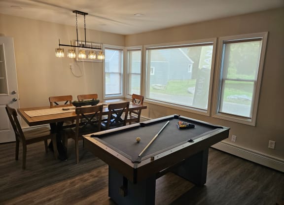 Clubhouse with gaming area