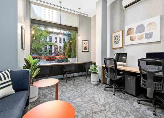 Work station at West77, Chicago, Illinois