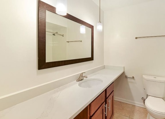 Bathroom at The Clarendon Apartment Homes, Clarendon, IL