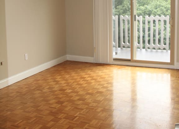 living room with wood floors and a ceiling fanat Renew Worcester, Massachusetts, 01602
