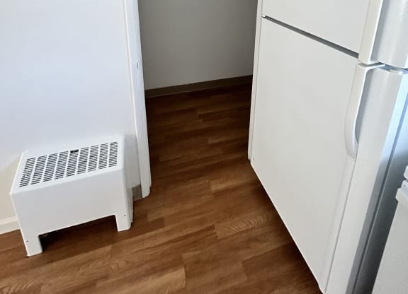 kitchen refrigerator at Romig Court, Anchorage, AK