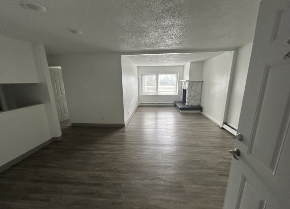 a view of the living room from the hallway of a house at Kings Court, Anchorage, 99501 ?