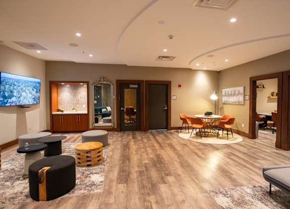 Business center with a private rooms