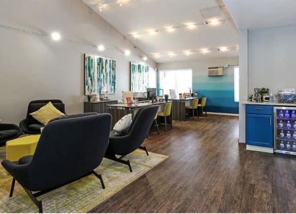 Table and chair at Twelve 501 Apartment Homes, Burnsville, MN, 55337