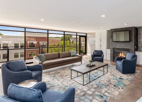 Living room area at Zen Chaska, Chaska, MN