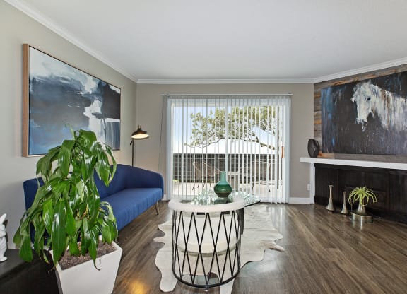Apartment interior with furniture  at OceanAire Apartment Homes, Pacifica, CA