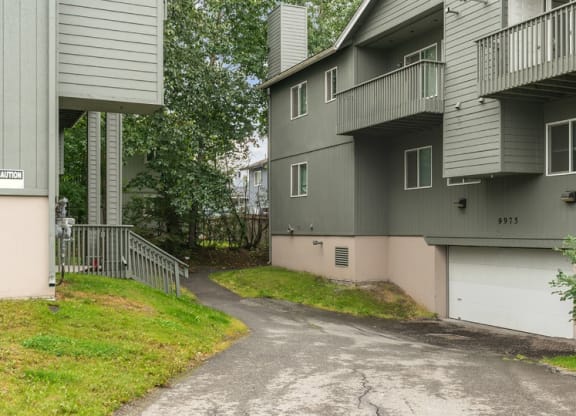 Backyard Space at ReNew Bayshore Townhomes, Anchorage, Alaska