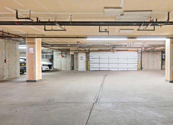 Underground Parking at ReNew Bayshore Townhomes, Anchorage, AK