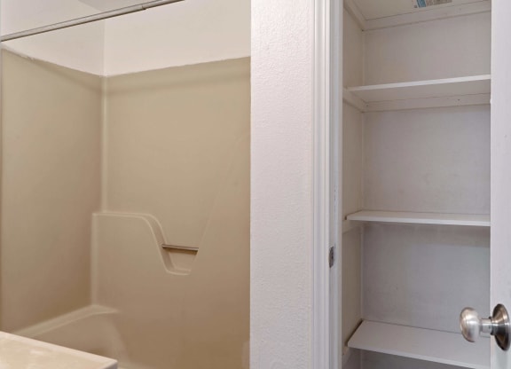 a walk in closet in a 555 waverly unit at ReNew End Street, Eagle River, AK, 99577