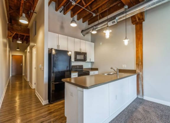 Kitchen at Rocket Transfer Lofts, Des Moines, 50309